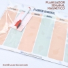 Planejador semanal magnético com caneta